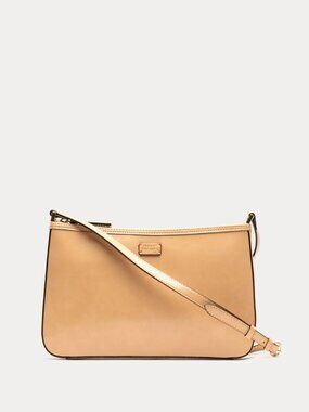 NWOT Frances Valentine Poppy Crossbody Bag Maple Glazed Leather - RARE Color